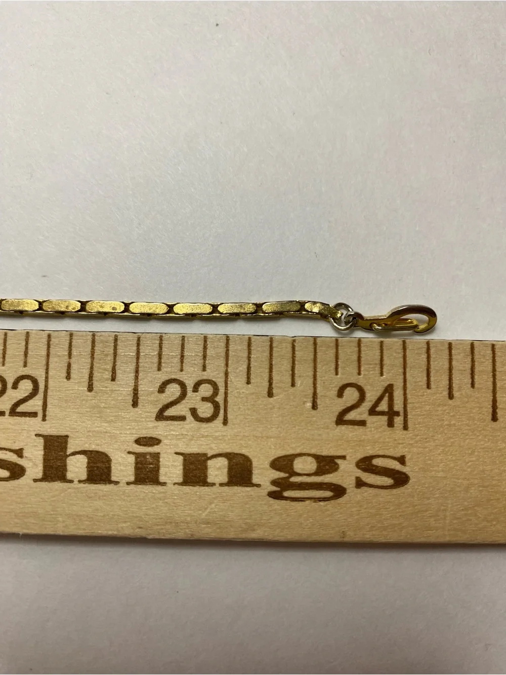 Vintage 14K GP Gold Plated 24” Oval Box Link Chain Necklace Geometric Design